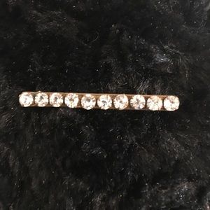 Antique Edwardian clear paste stone brooch pin